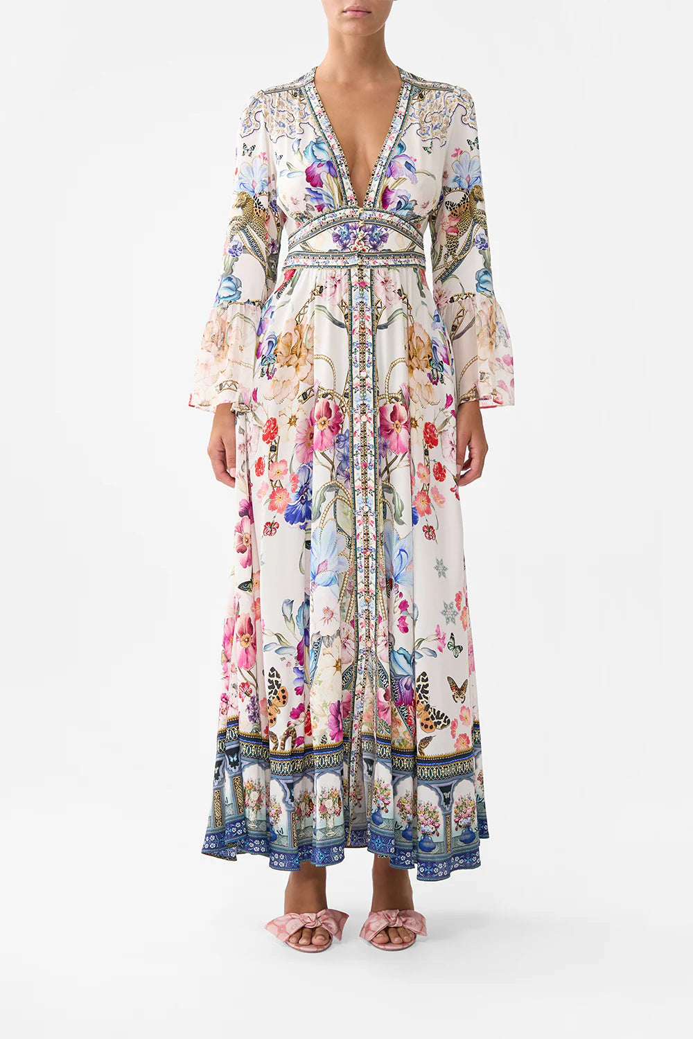 Campbell™ | Ivory Garden Bloom Maxi Dress